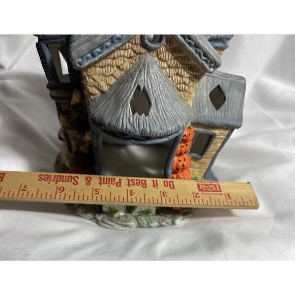 Vintage PartyLite Haunted Tealight House P7311 Retired Ghost Halloween Spooky 8’ - Picture 11 of 11